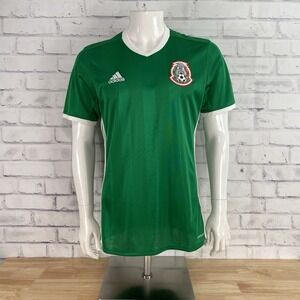 Adidas Soccer Jersey Men's Medium Mexico National Soccer Football Club 2015 SLIM
